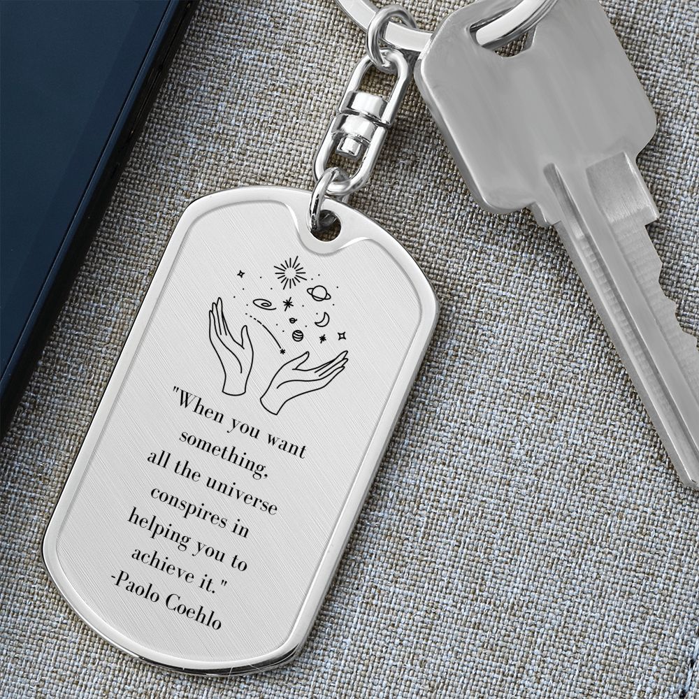 The Alchemist | Dog Tag Swivel Keychain