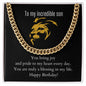 To My Incredible Son | Cuban Link Chain