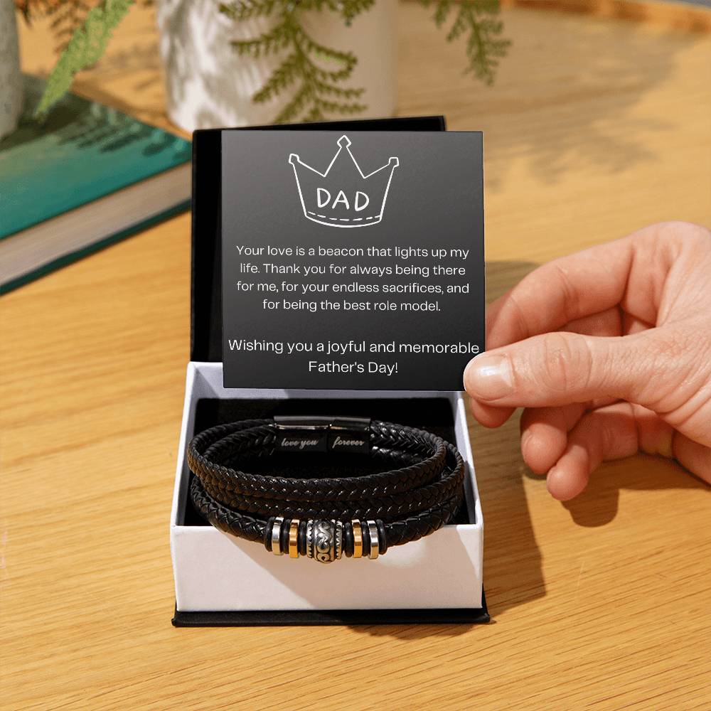 Dad | Men's "Love You Forever" Bracelet