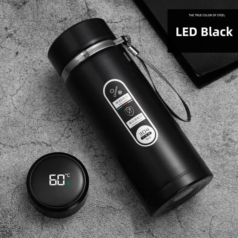 ThermoMate LED Stainless Travel Thermos Bottle
