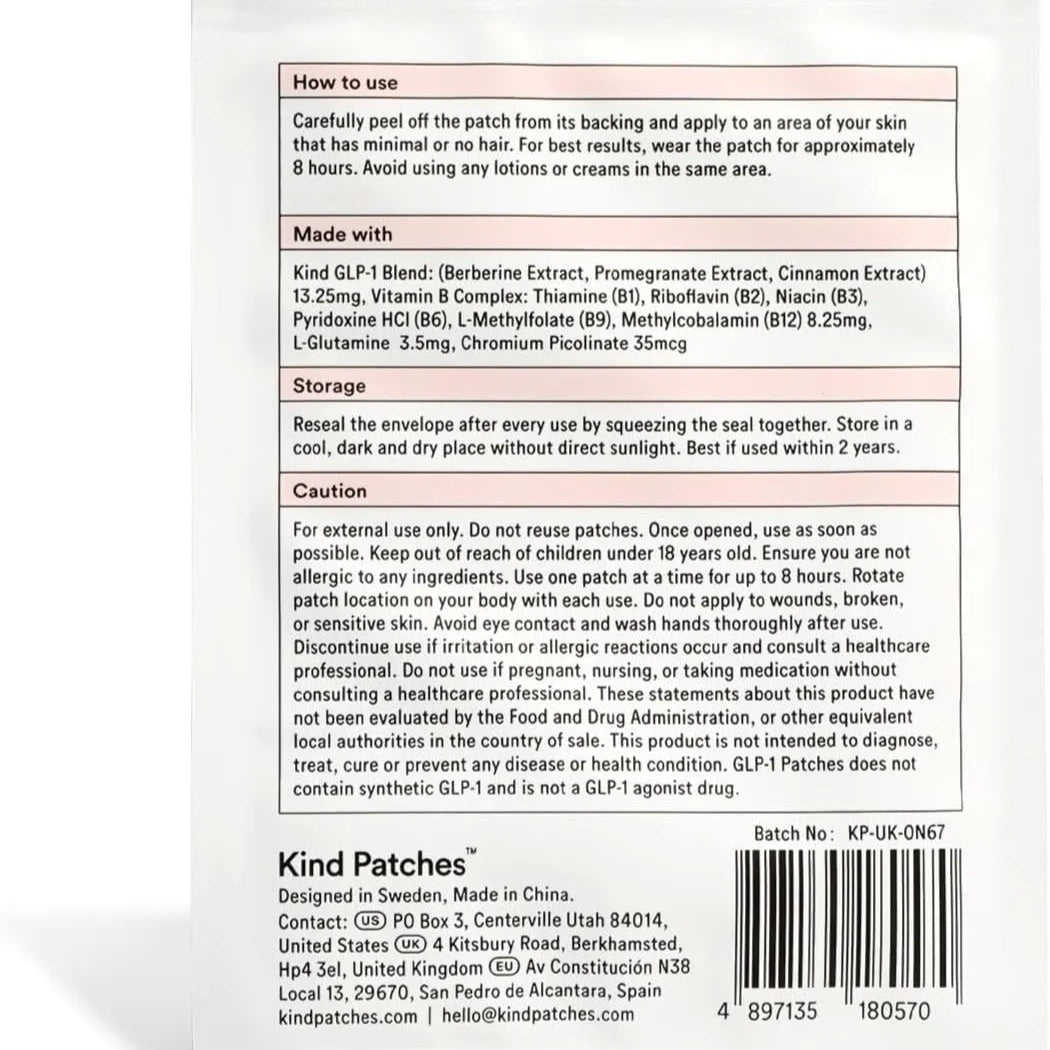 GLP-1 Energy Boost Patches