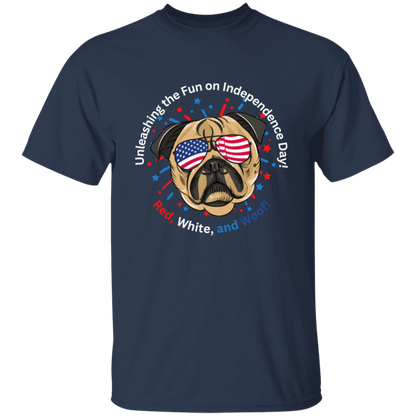 Unleashing The Fun on Independence Day | PUG T-shirt