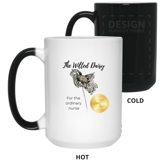 The Wilted Daisy | Disappearing Design | Ceramic Mug