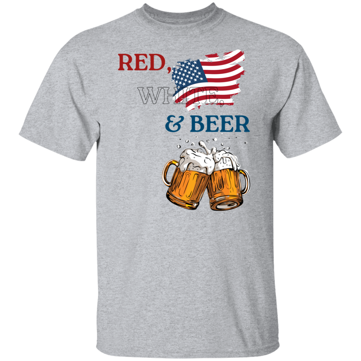 Red, White & Beer | T-shirt