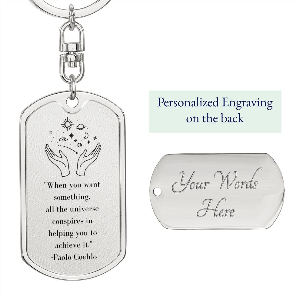 The Alchemist | Dog Tag Swivel Keychain