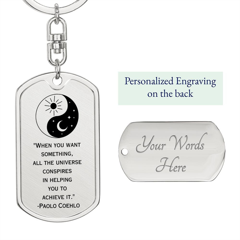 The Alchemist | Dog Tag with Swivel Keychain
