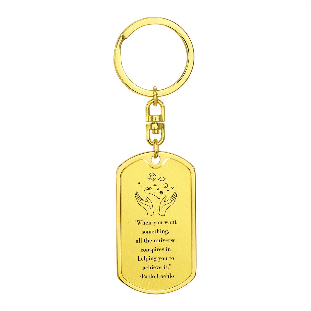 The Alchemist | Dog Tag Swivel Keychain