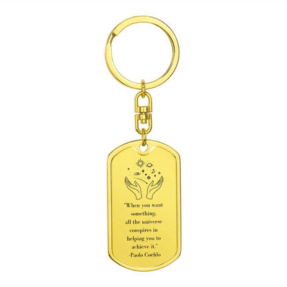 The Alchemist | Dog Tag Swivel Keychain