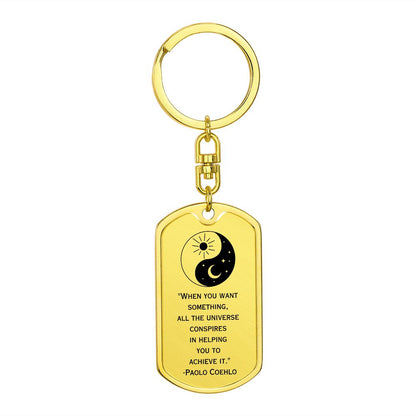 The Alchemist | Dog Tag with Swivel Keychain