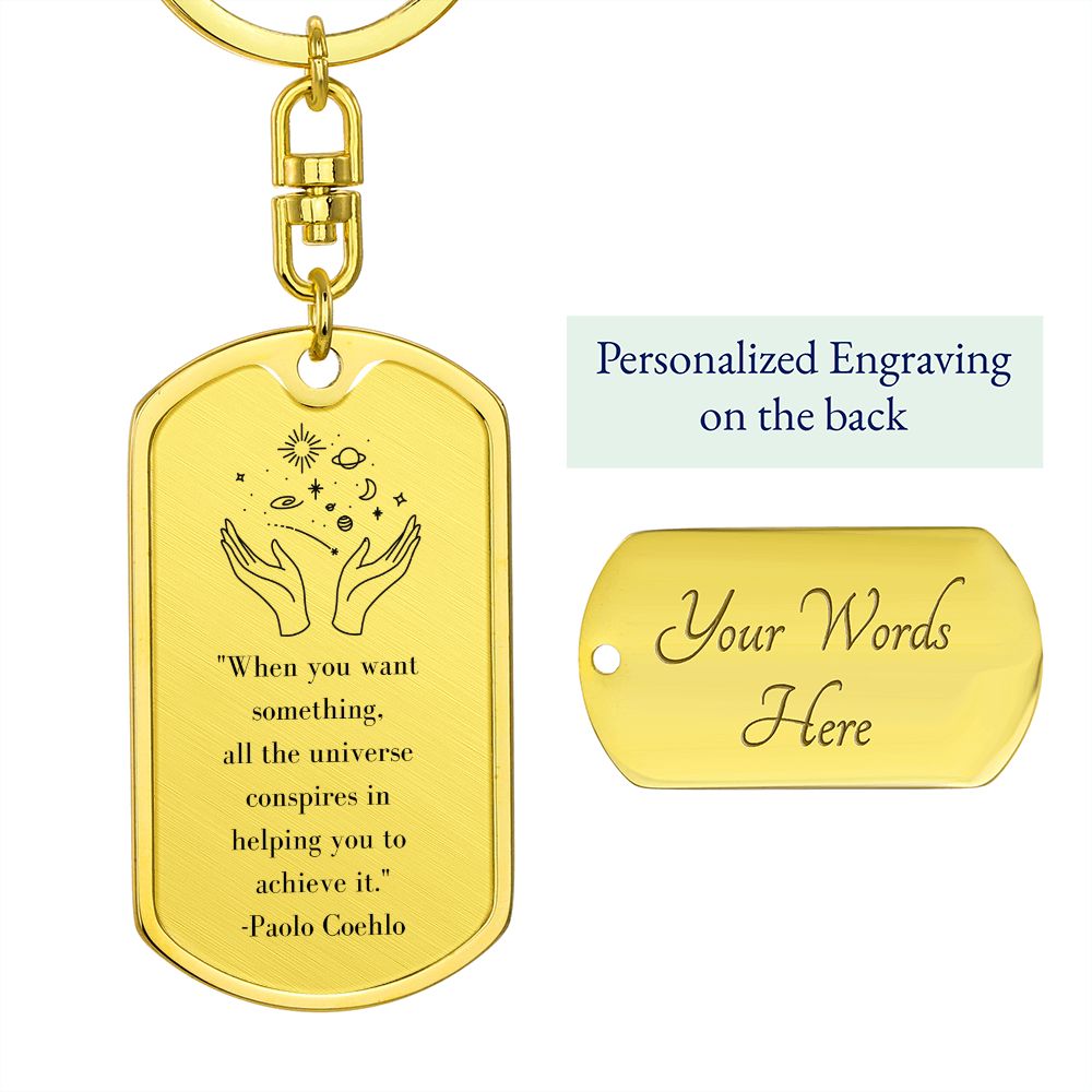 The Alchemist | Dog Tag Swivel Keychain