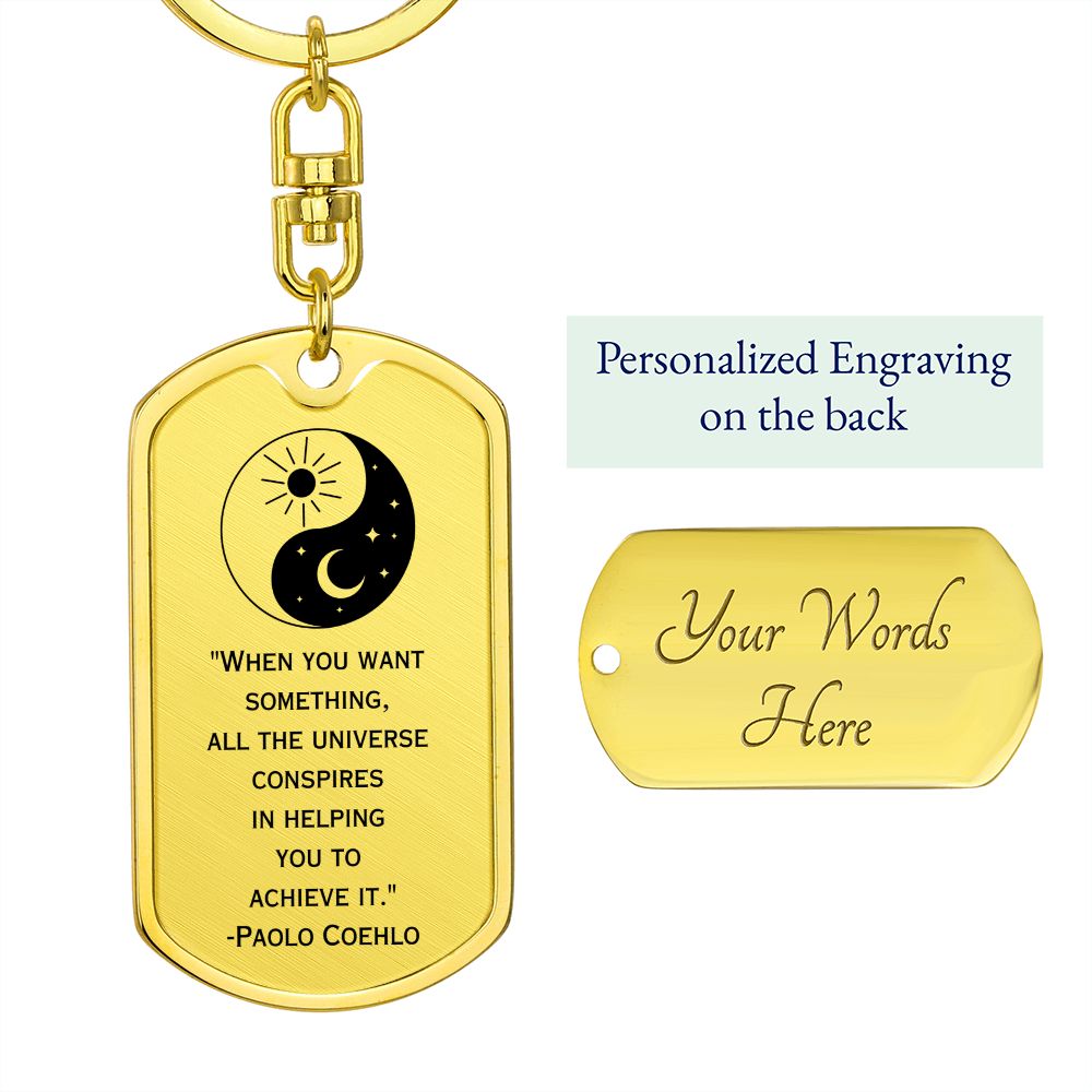 The Alchemist | Dog Tag with Swivel Keychain