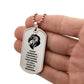 Keep Pushing yourself | Lion | Dog Tag