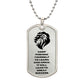Keep Pushing yourself | Lion | Dog Tag