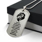 Keep Pushing yourself | Lion | Dog Tag