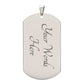 Keep Pushing yourself | Lion | Dog Tag
