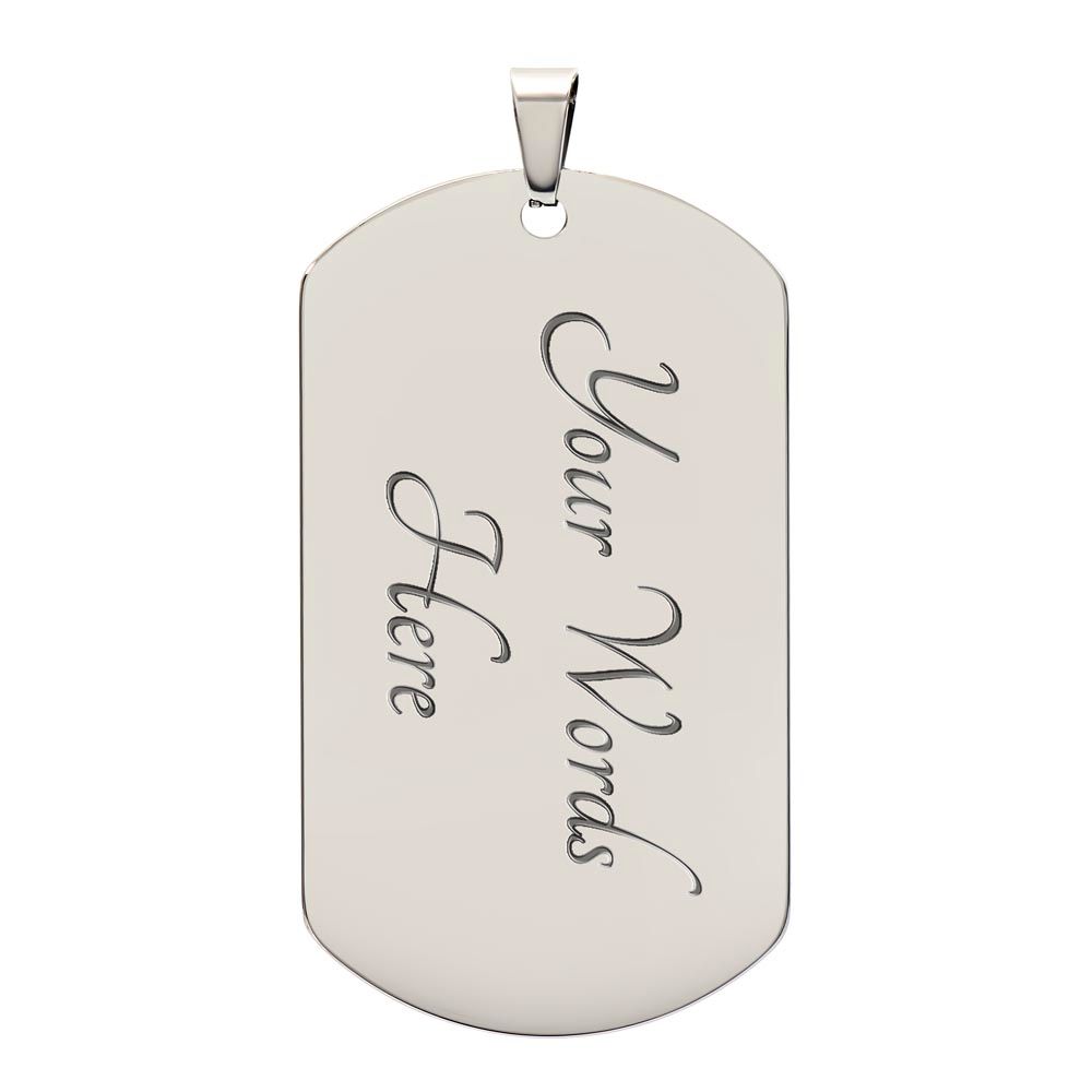 Keep Pushing yourself | Lion | Dog Tag