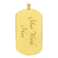 Keep Pushing yourself | Lion | Dog Tag