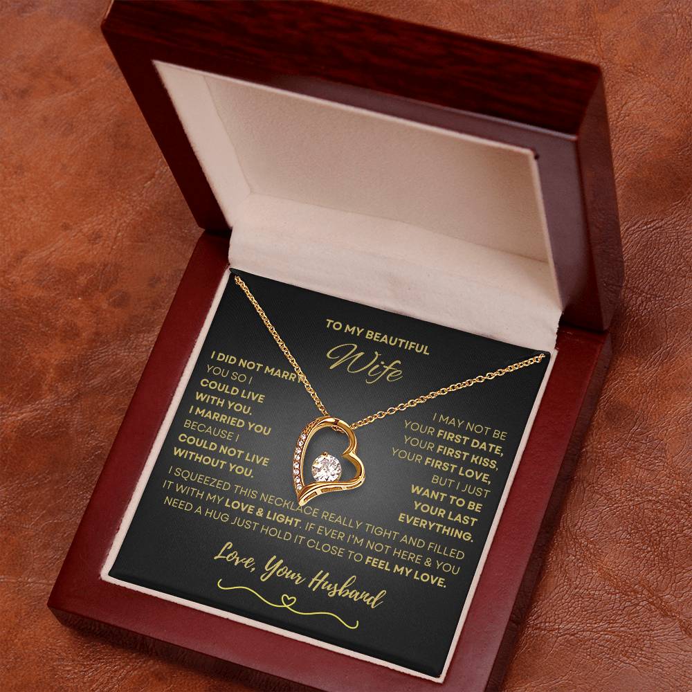 To My Beautiful Wife | Forever Love Necklace