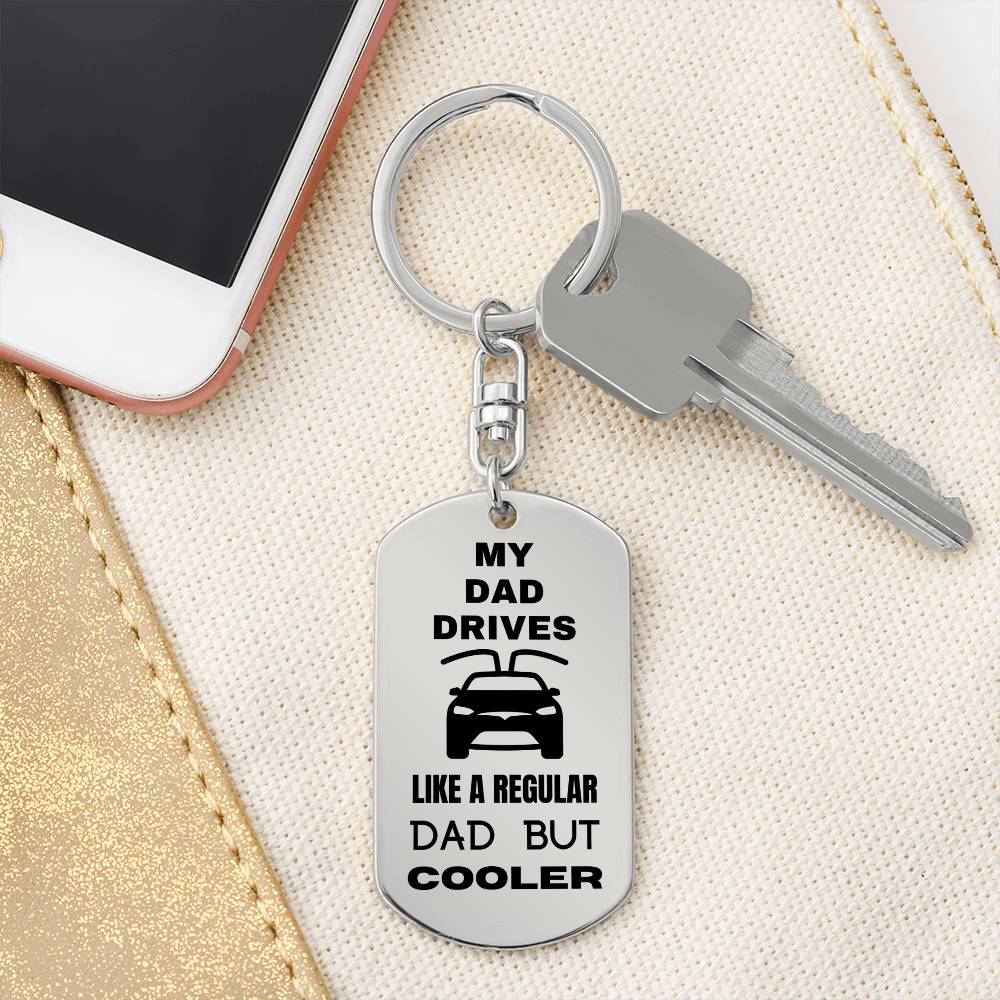 TESLA Dad | Keychain