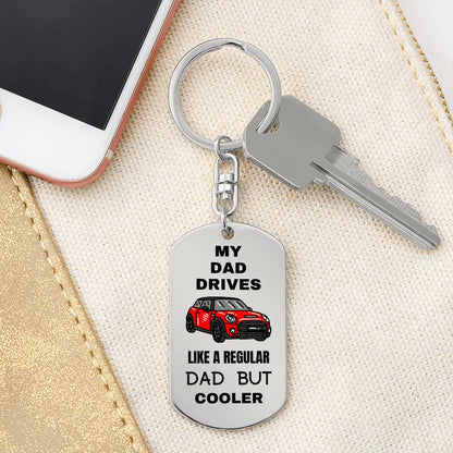 Mini Cooper Dad | Keychain