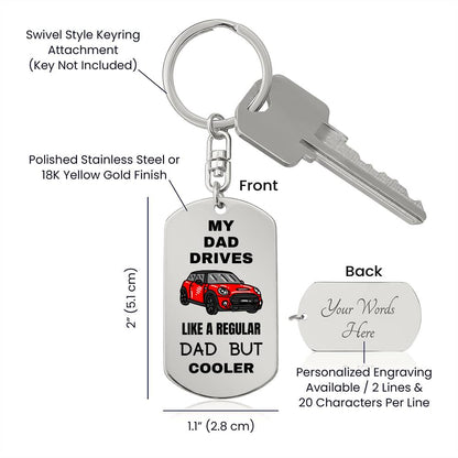Mini Cooper Dad | Keychain
