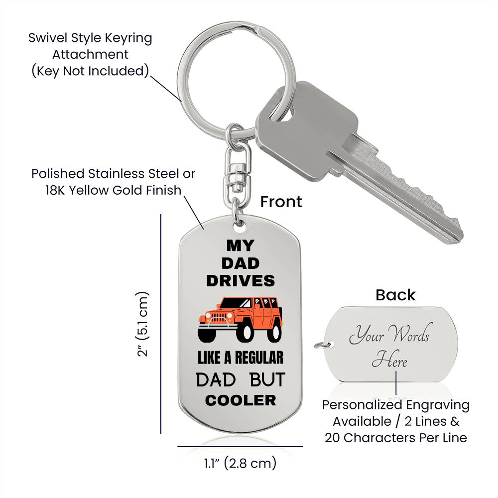 JEEP Dad | Keychain