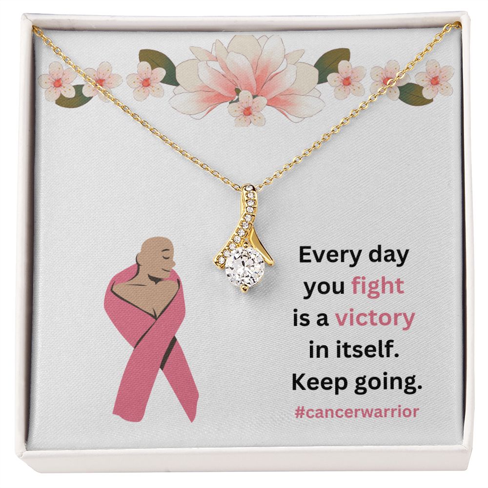 Every day you fight is a victory in itself | Alluring Beauty necklace