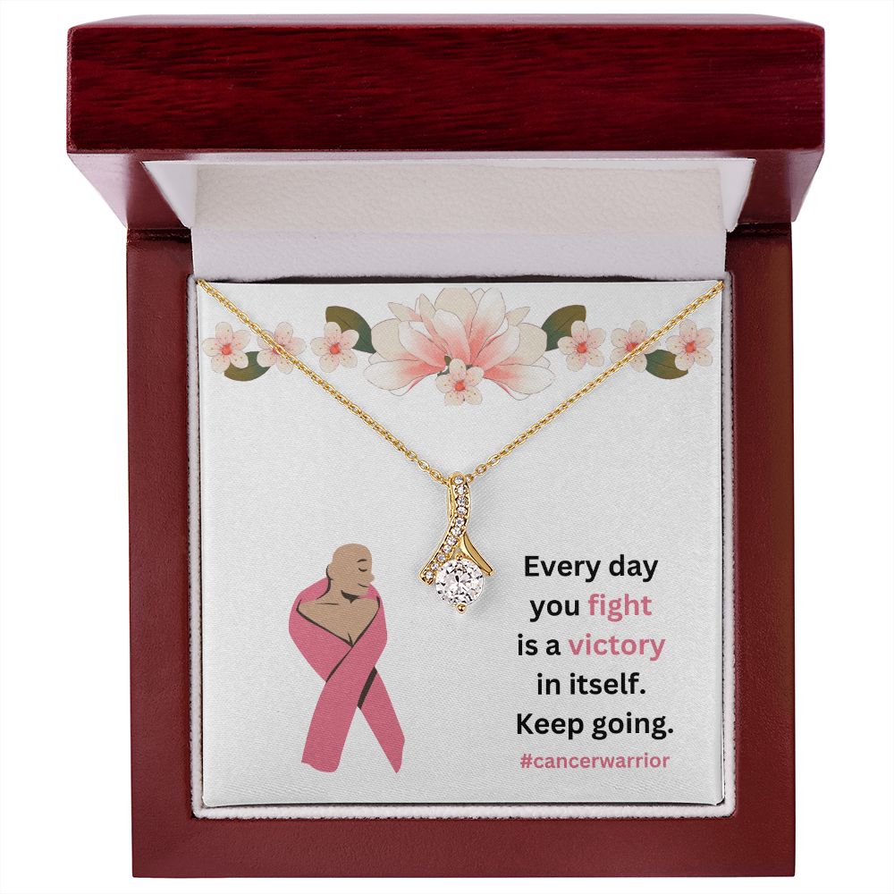 Every day you fight is a victory in itself | Alluring Beauty necklace