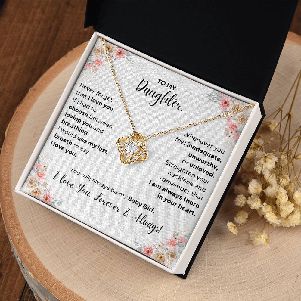 To My Daughter | Love Knot Necklace