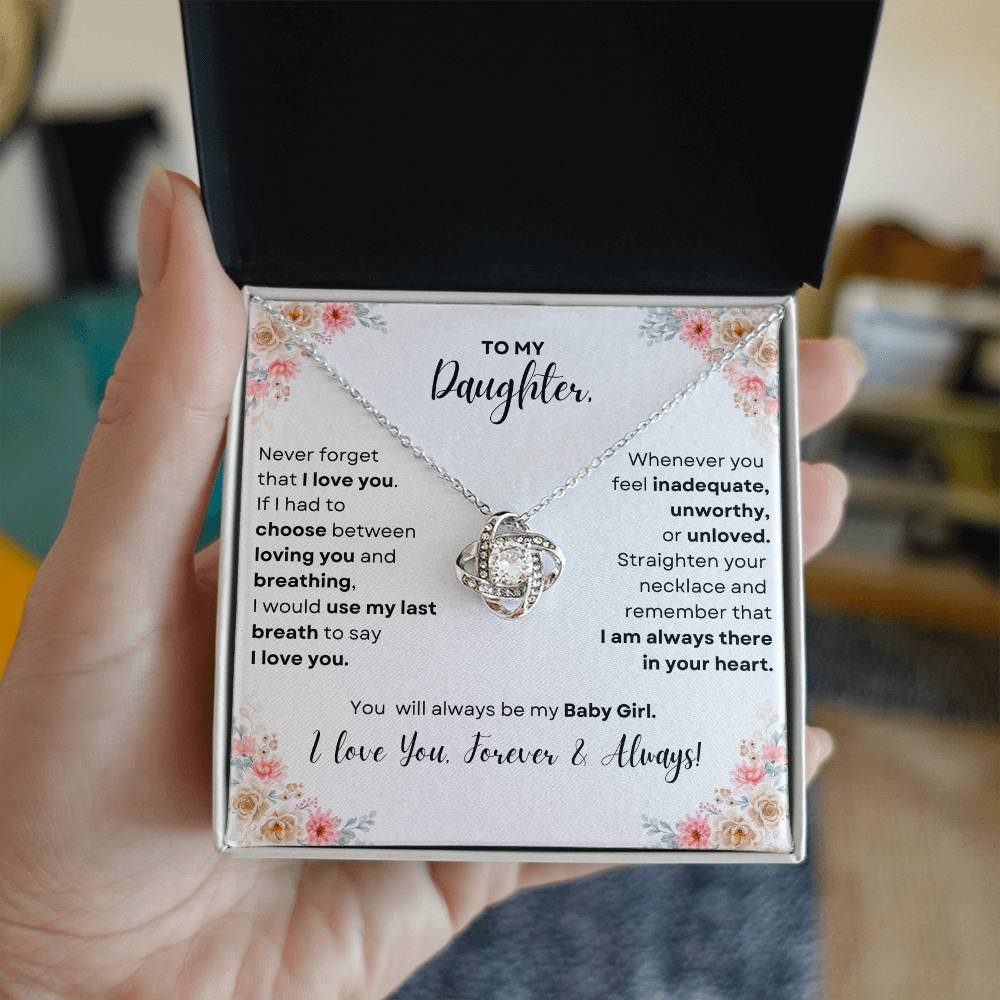 To My Daughter | Love Knot Necklace