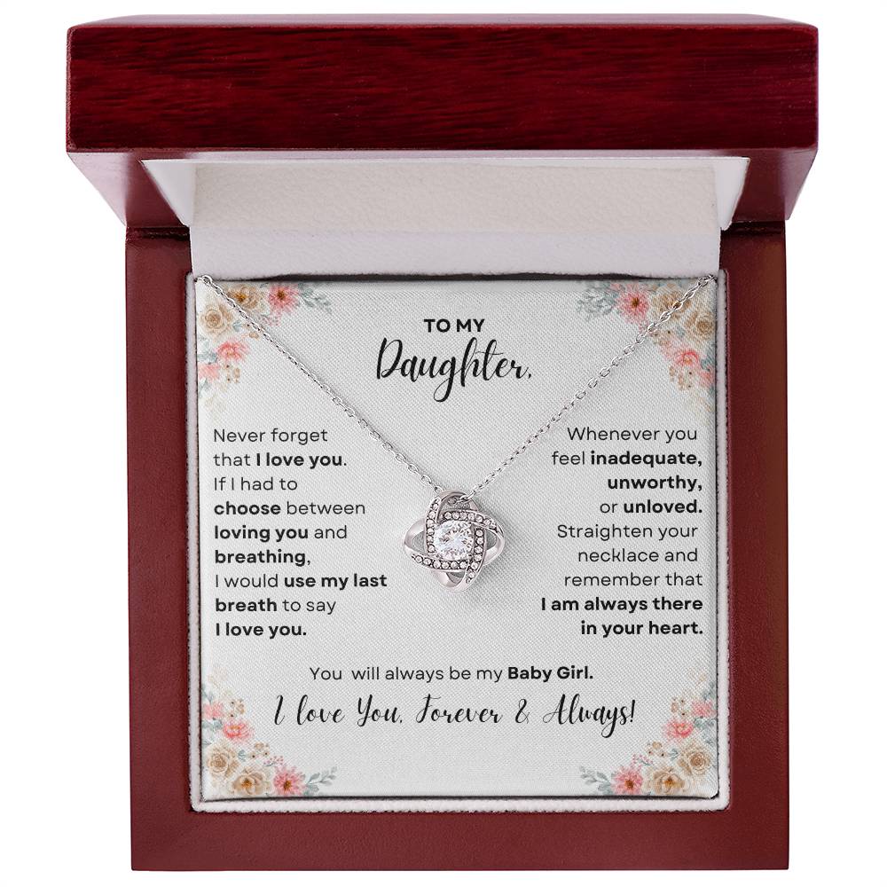 To My Daughter | Love Knot Necklace