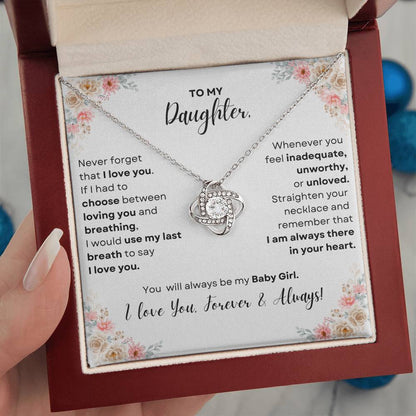 To My Daughter | Love Knot Necklace