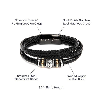 Dad | Men's "Love You Forever" Bracelet