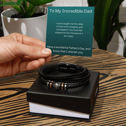 To My Incredible Dad | Love You Forever Bracelet