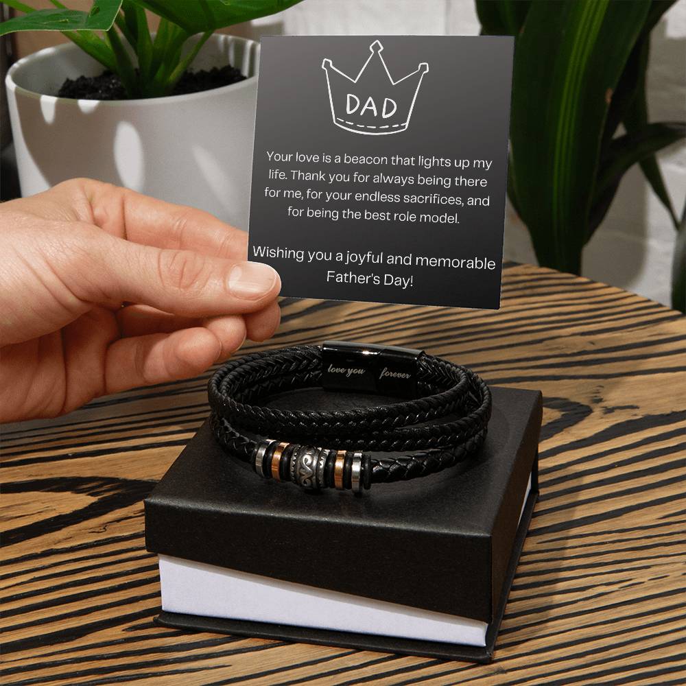 Dad | Men's "Love You Forever" Bracelet