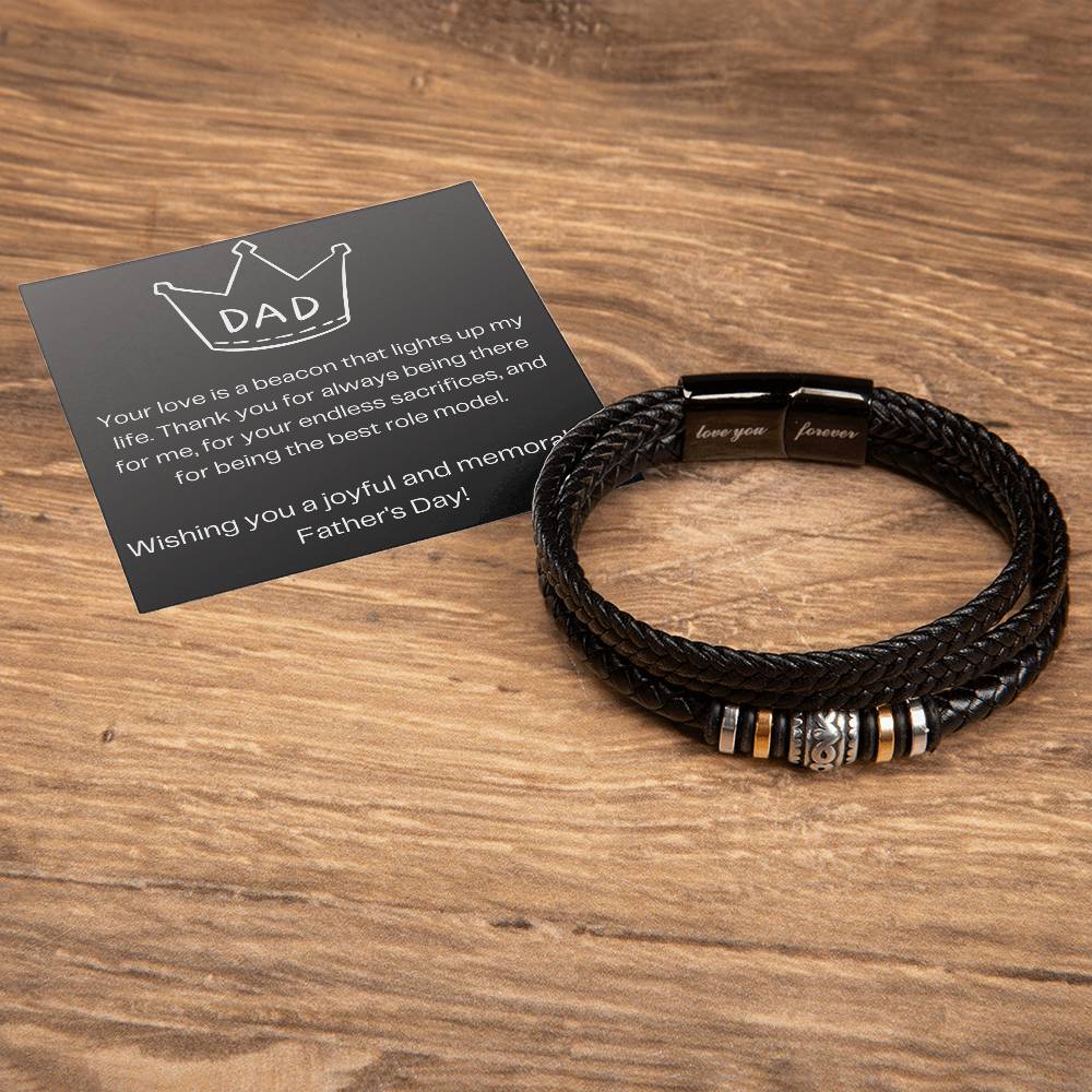 Dad | Men's "Love You Forever" Bracelet