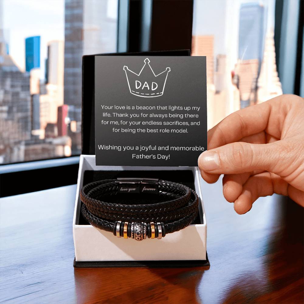 Dad | Men's "Love You Forever" Bracelet