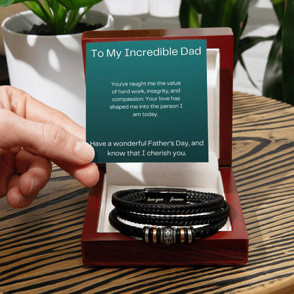 To My Incredible Dad | Love You Forever Bracelet
