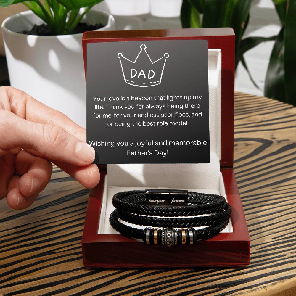 Dad | Men's "Love You Forever" Bracelet