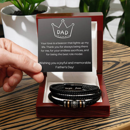 Dad | Men's "Love You Forever" Bracelet