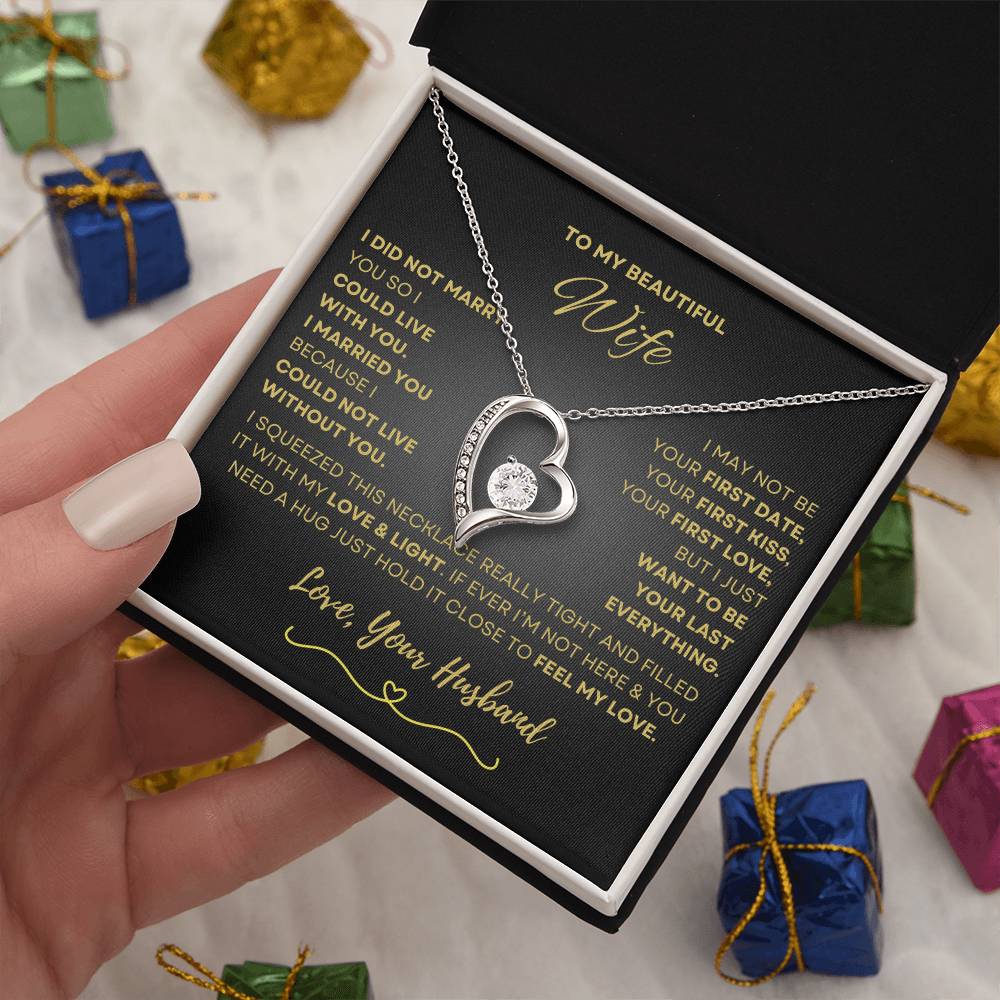 To My Beautiful Wife | Forever Love Necklace