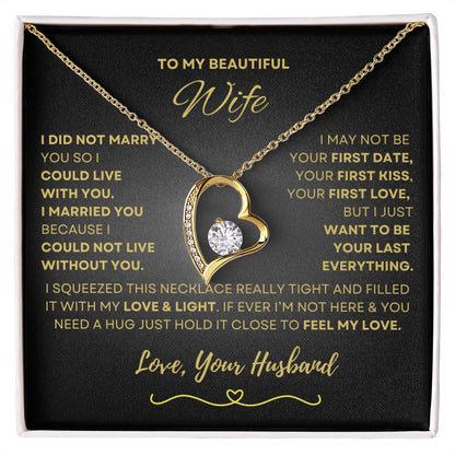 To My Beautiful Wife | Forever Love Necklace