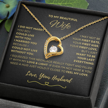 To My Beautiful Wife | Forever Love Necklace