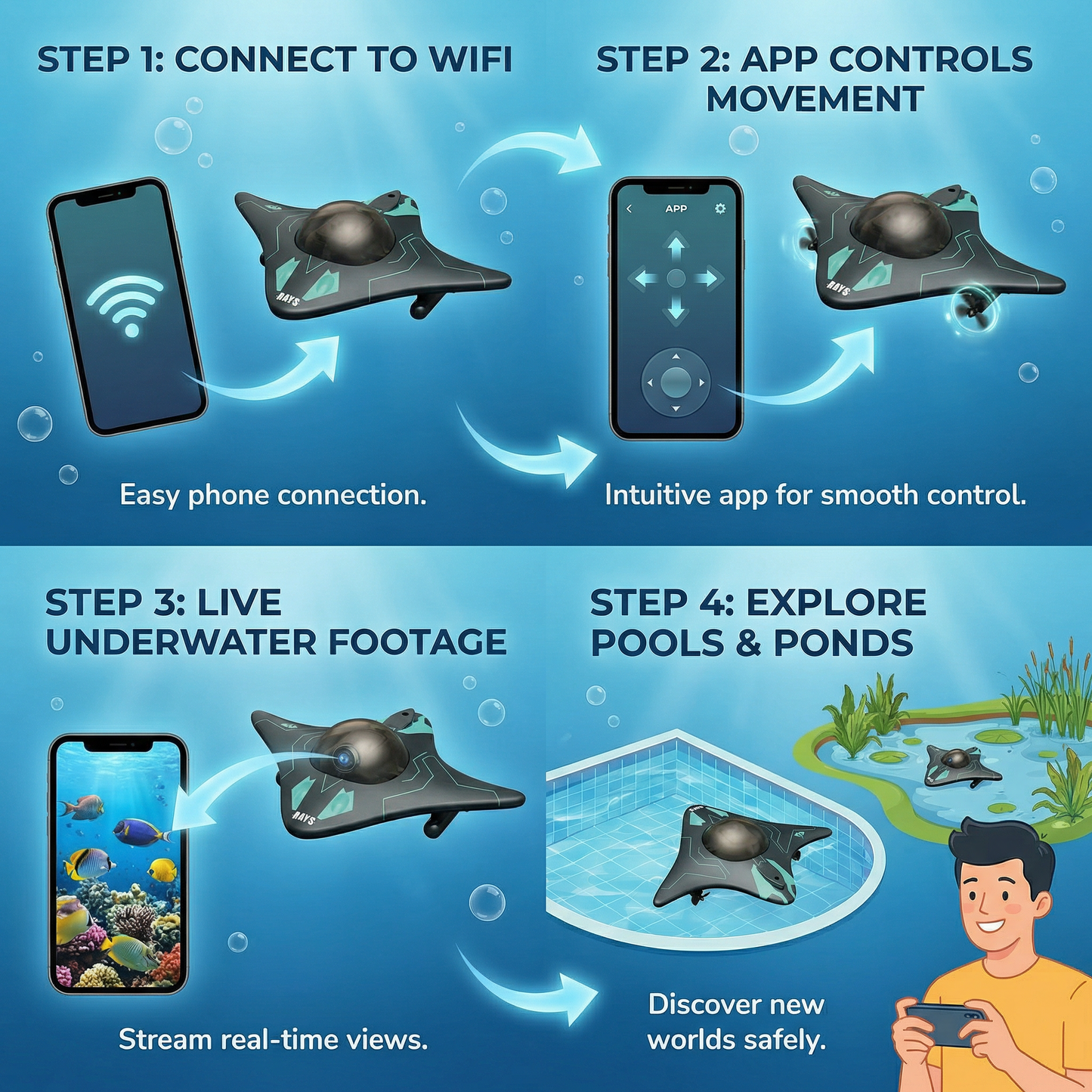 RAYS MantaVision™ | Underwater RC