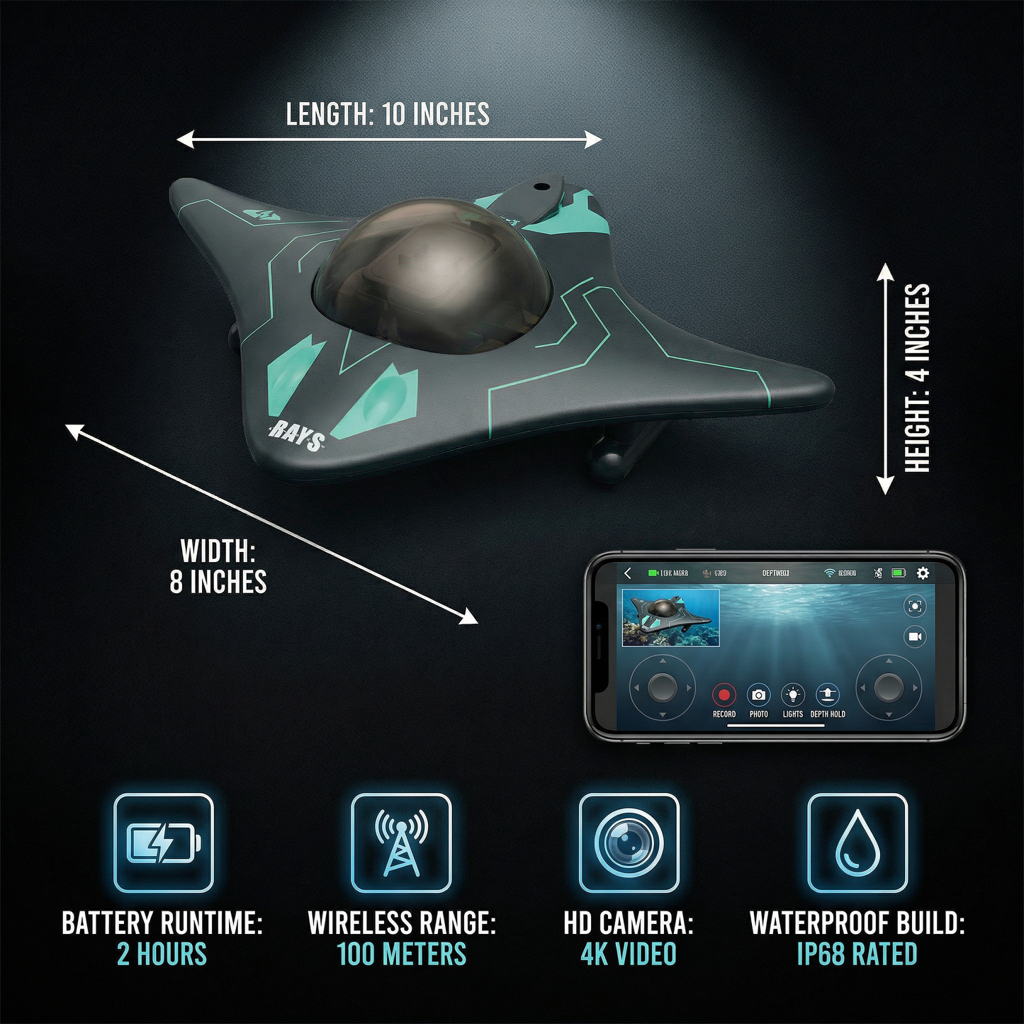 RAYS MantaVision™ | Underwater RC