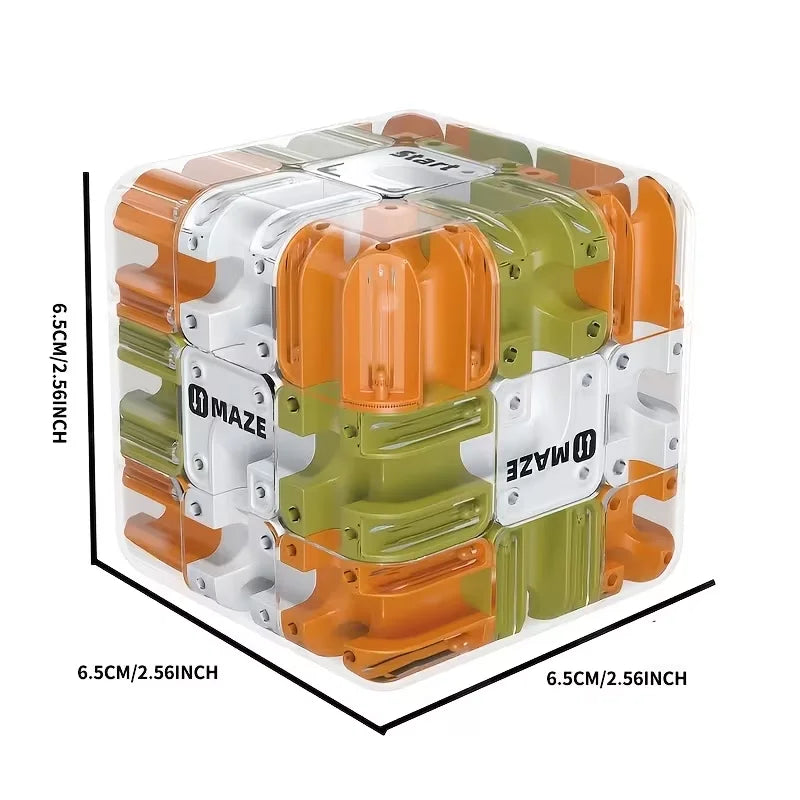 Magnetic Maze Cube Rolling Challenge