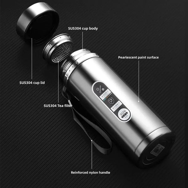 ThermoMate LED Stainless Travel Thermos Bottle