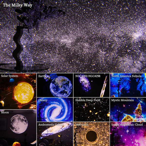 Galaxy Night Star Projector Lamp
