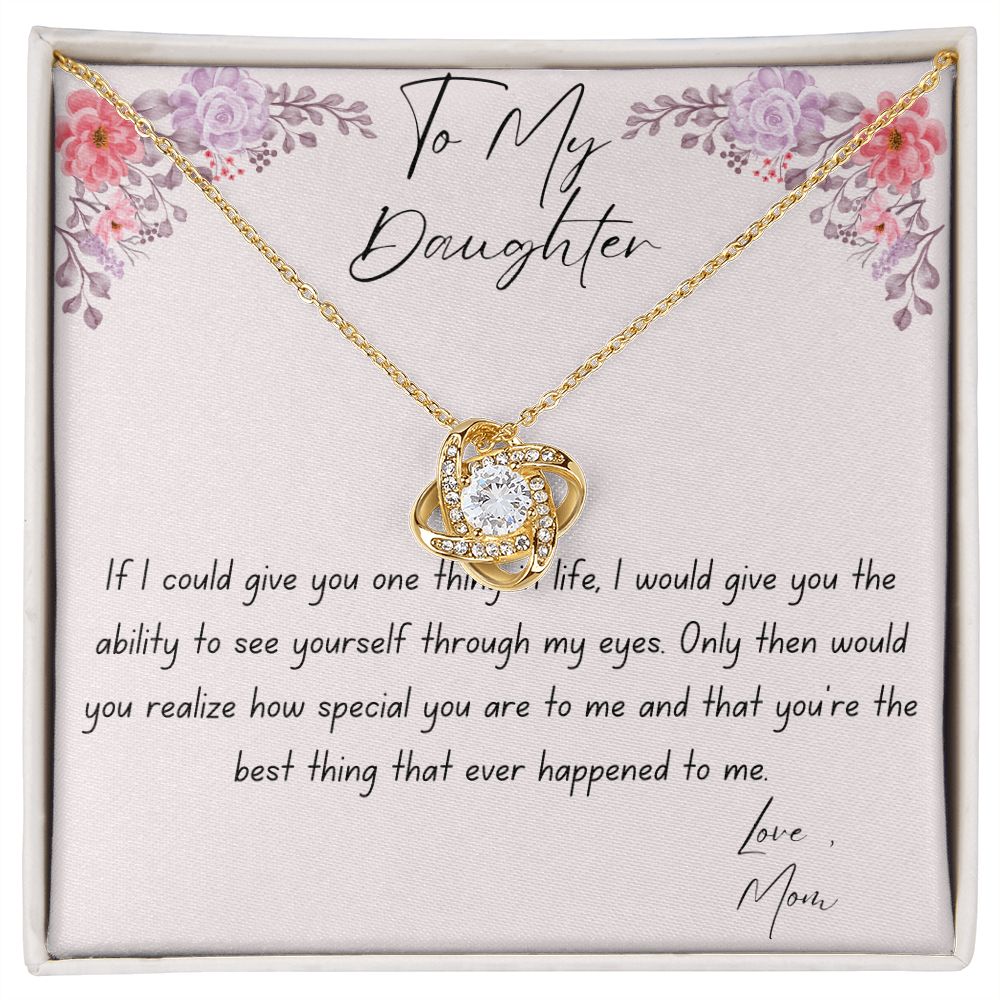 To My Daughter | Love Knot Necklace