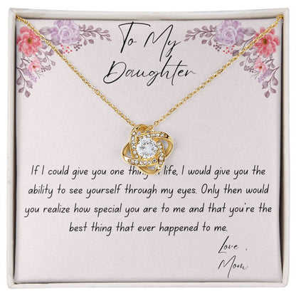 To My Daughter | Love Knot Necklace